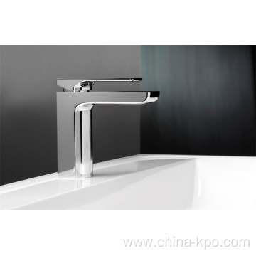 Chrome Single Lever Basin Mixer Water